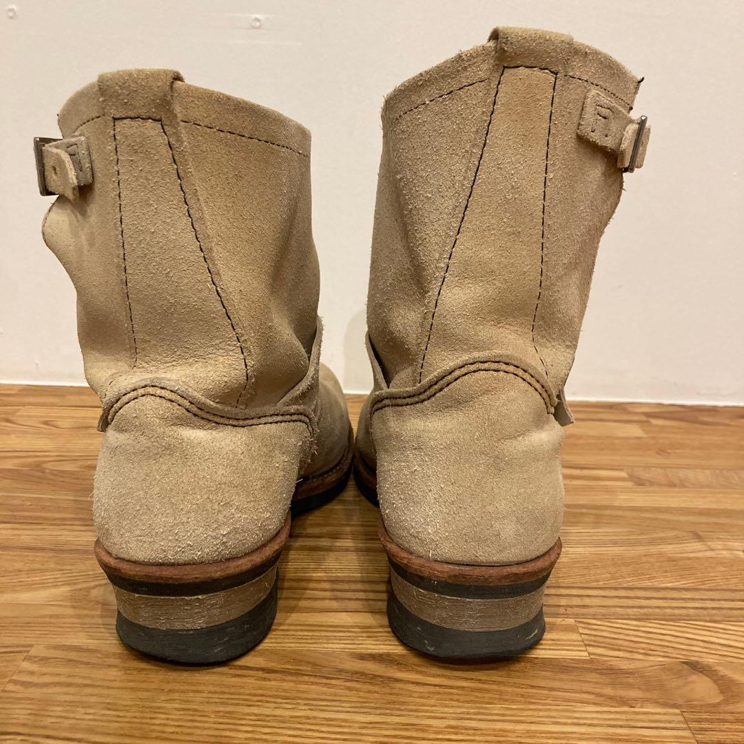 レッドウイング 2965 エンジニアブーツ ショート ベージュ 8.5