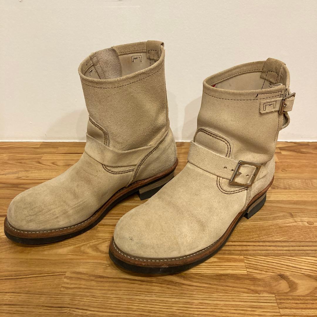 レッドウイング 2965 エンジニアブーツ ショート ベージュ 8.5