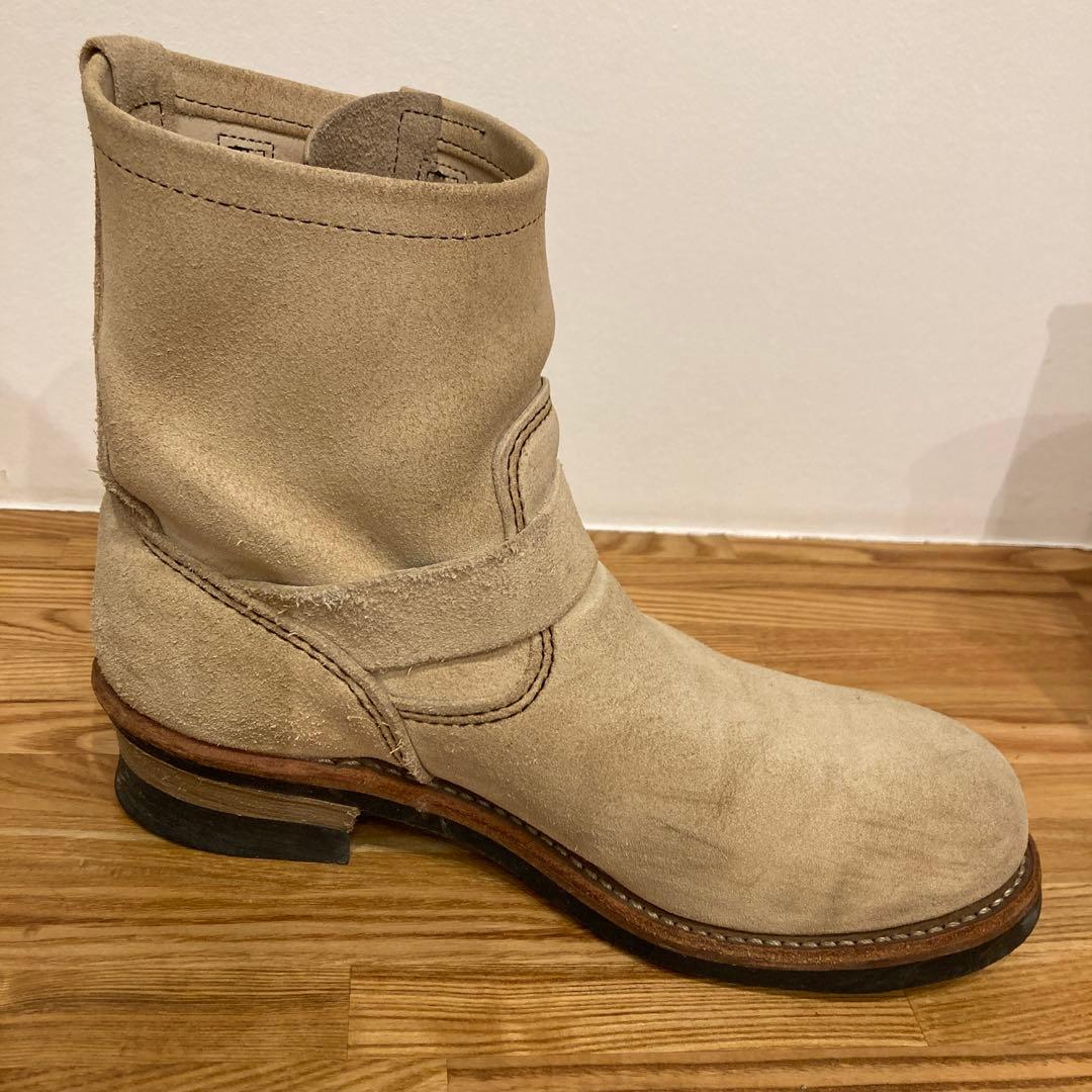 レッドウイング 2965 エンジニアブーツ ショート ベージュ 8.5