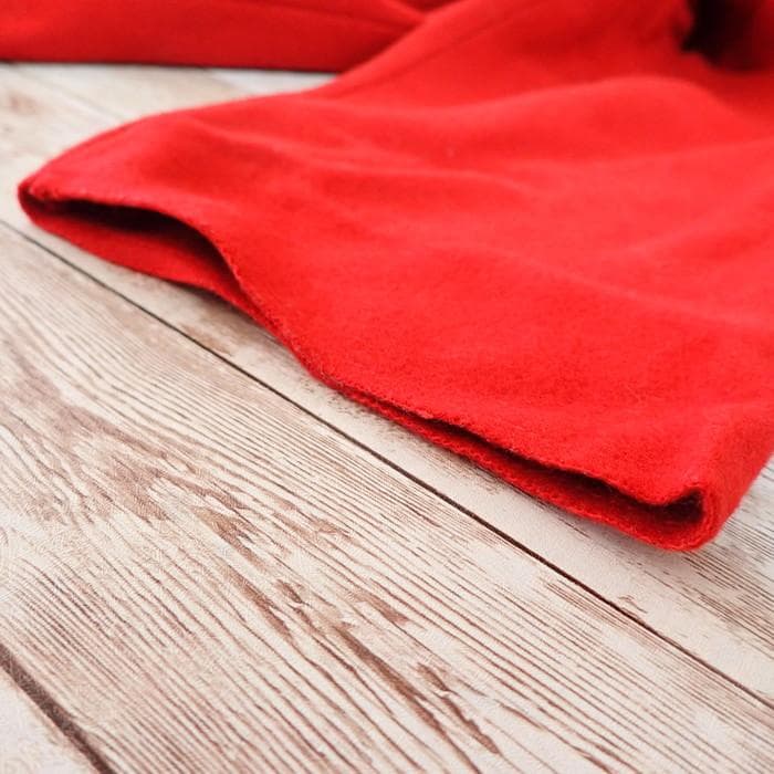 Honnete ウールロングコート レッド ポーランド製