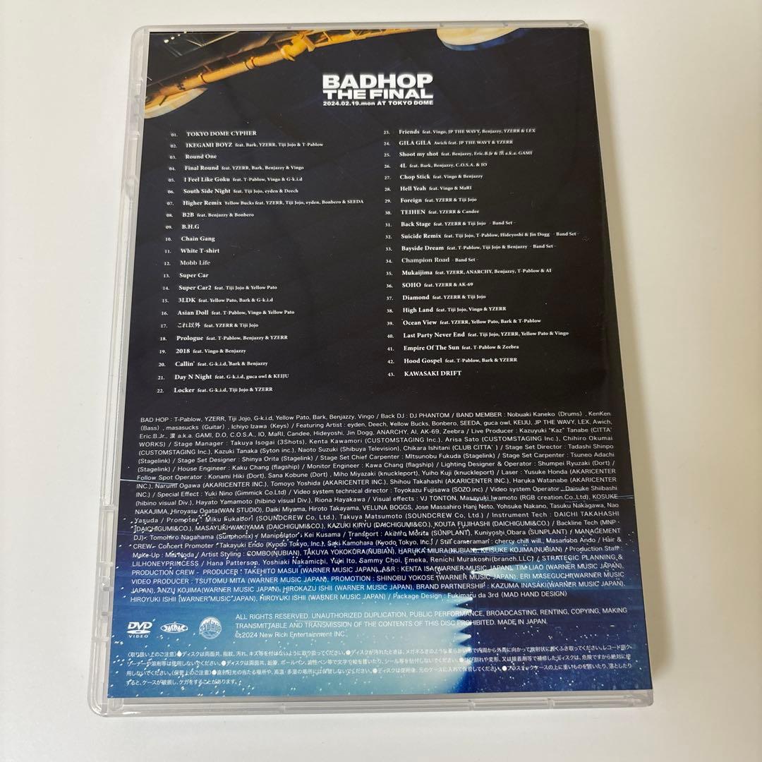 ミュージック BADHOP THE FINAL DVD