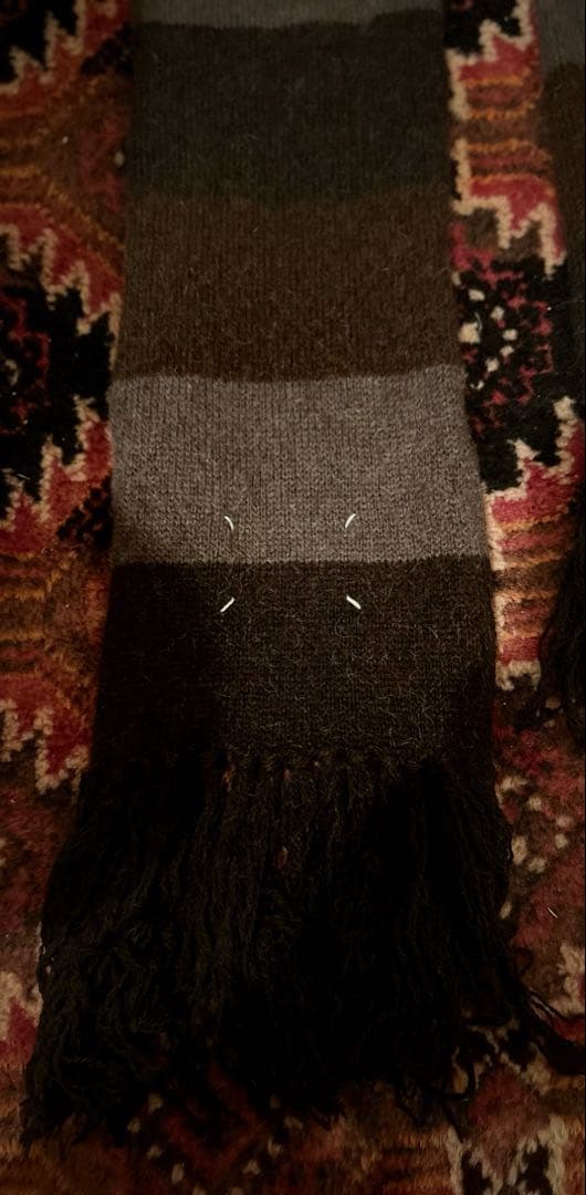 【MAISON MARTIN MARGIELA】マフラー キャメルヘア