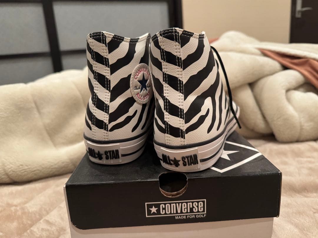 新品コンバースオールスターゴルフシューズ ゼブラ 25.5cm