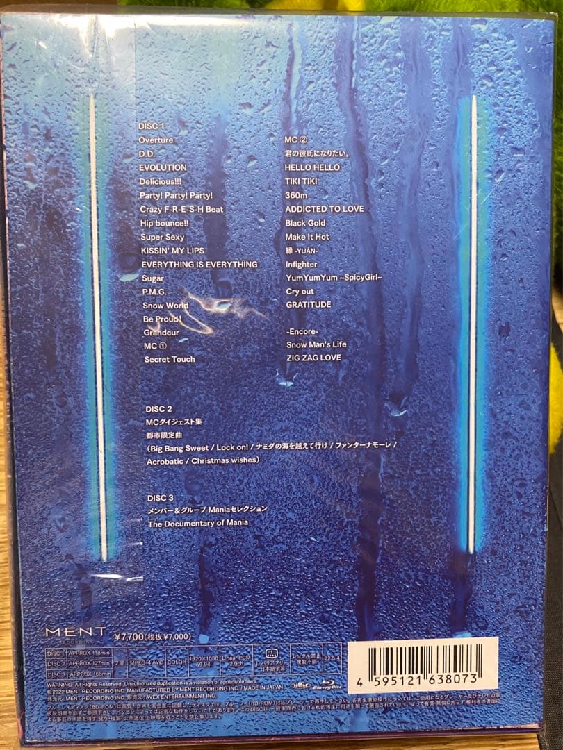  mania  初回限定盤　Blu-ray Man