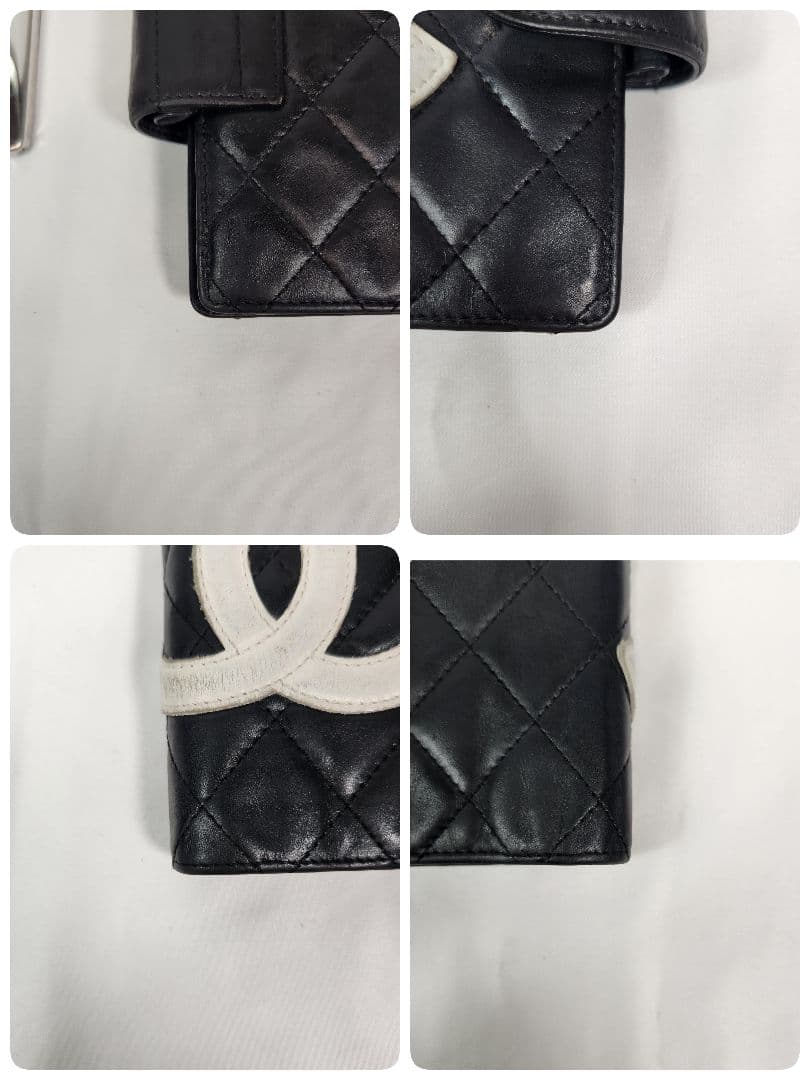 CHANEL カンボンライン システム手帳カバー 手帳ケース ラムスキン ココ