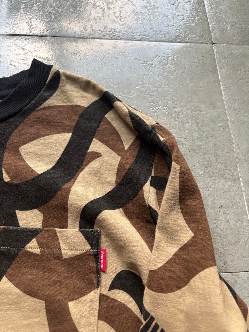 レア　シュプリーム トライバルカモ　ロングTシャツ　ロンT 迷彩