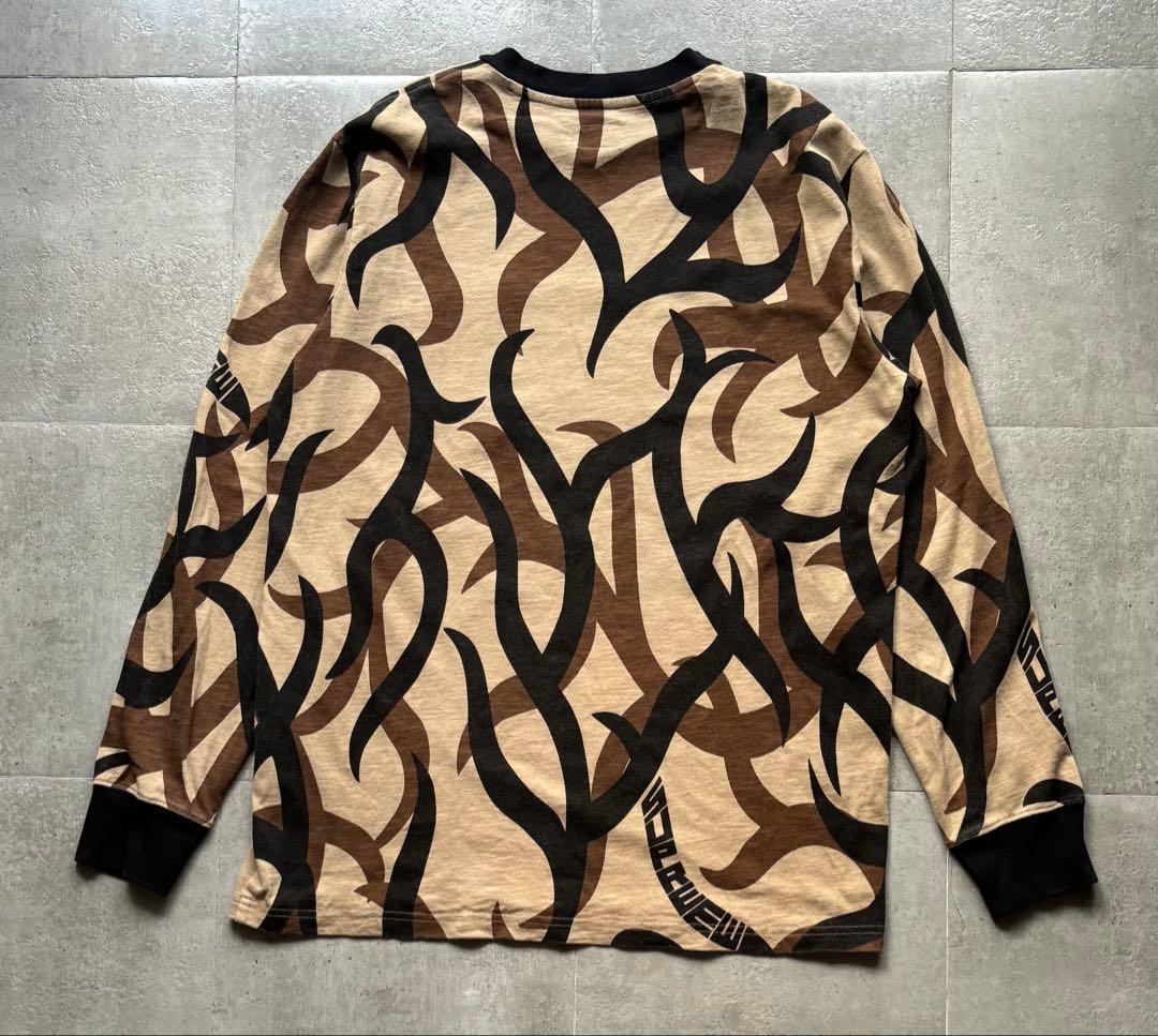 レア　シュプリーム トライバルカモ　ロングTシャツ　ロンT 迷彩