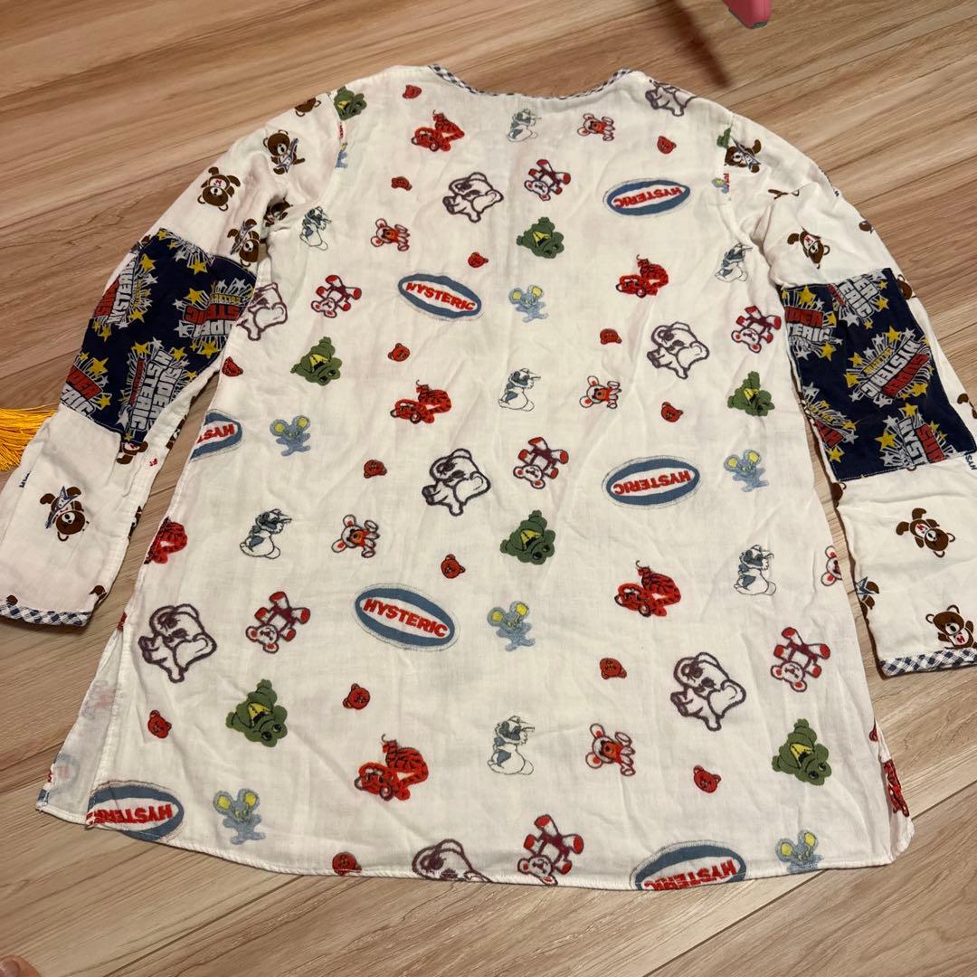 HYSTERIC GLAMOUR ファックベア　動物　ロゴ　ワンピ　パッチワーク