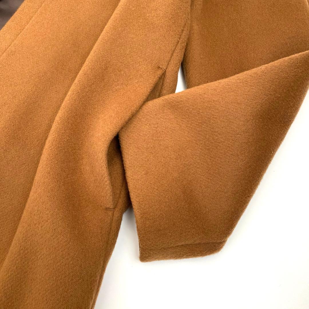 お値下げ✨美品✨デミルクス ビームス 4,6万円 ノーカラーコート ブラウン系