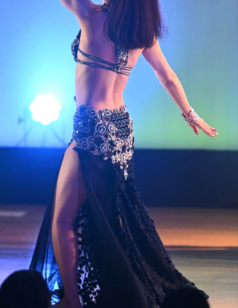 ベリーダンス衣装　イリーナ　濃紺