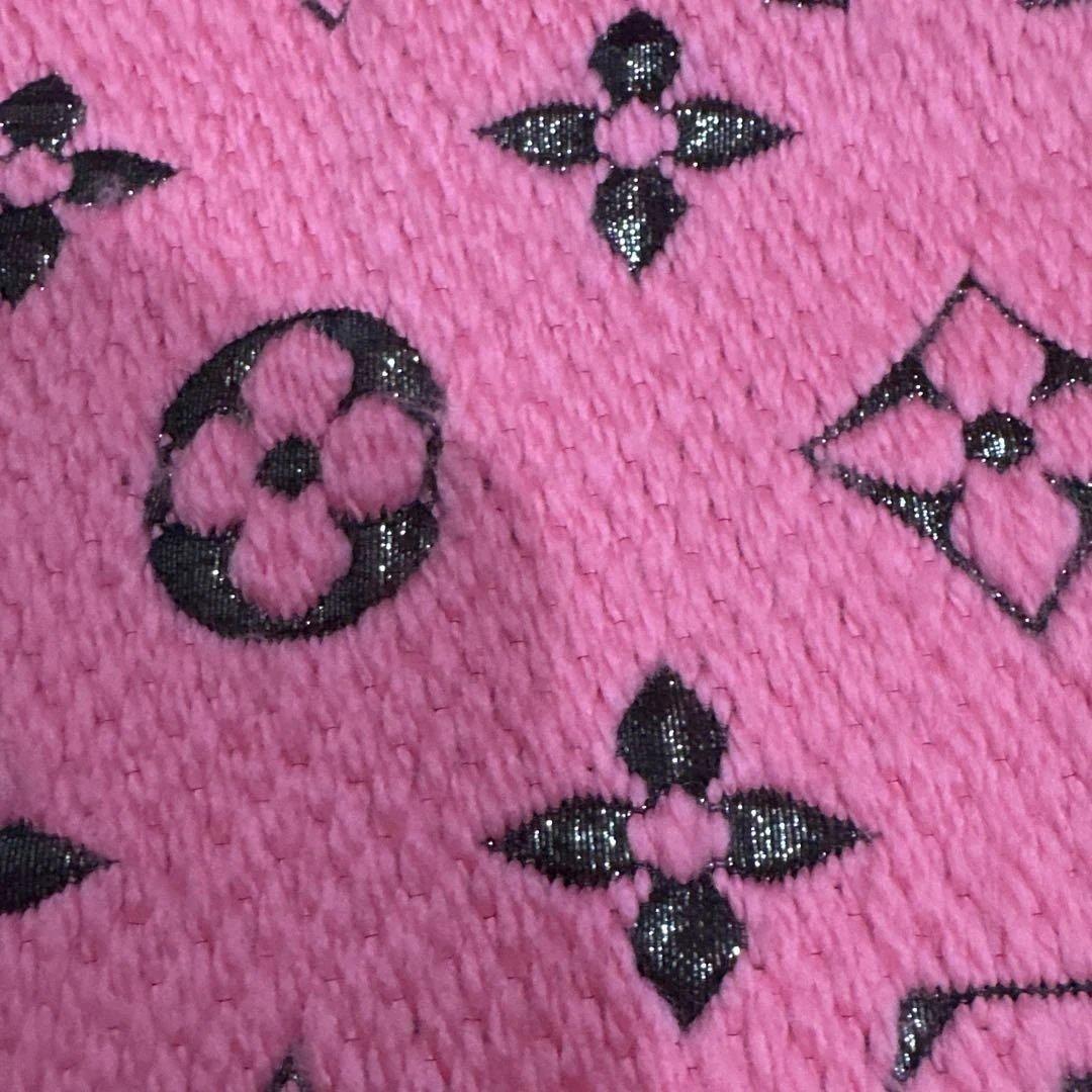 ルイヴィトン エシャルプ ロゴマニア マフラー ローズポップ ピンク　LV