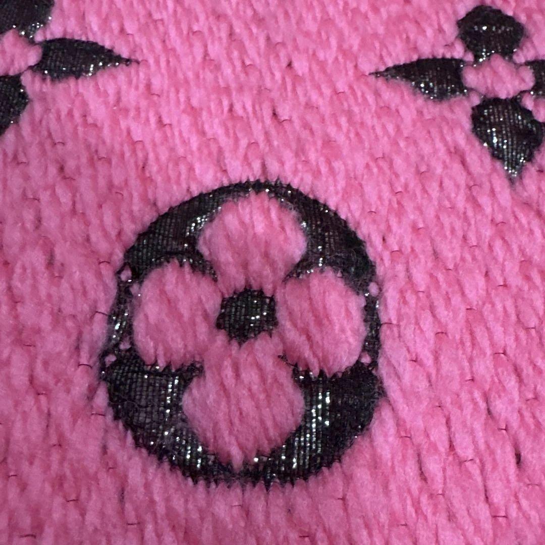 ルイヴィトン エシャルプ ロゴマニア マフラー ローズポップ ピンク　LV