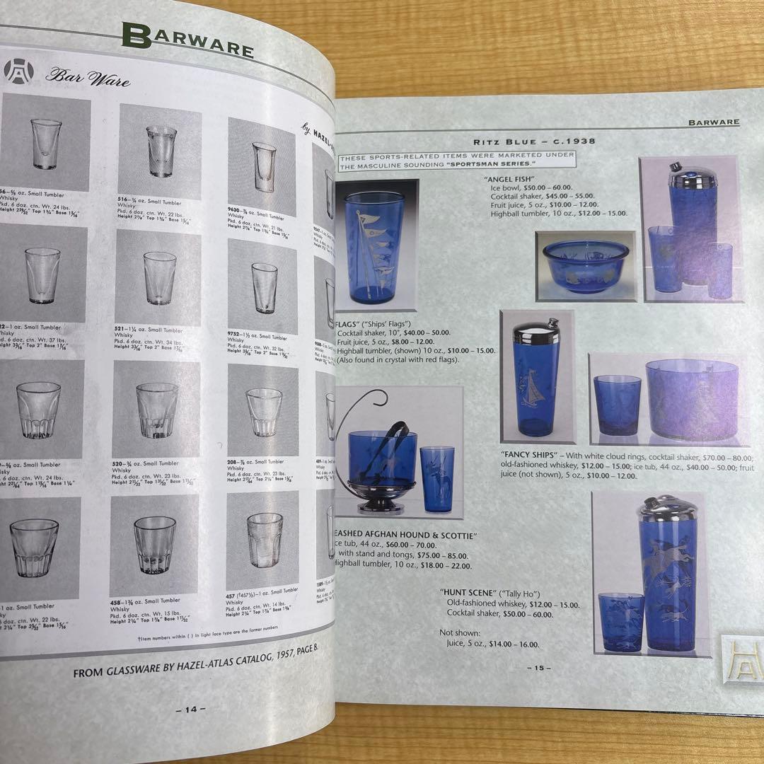 ヘーゼルアトラス ガラス 洋書