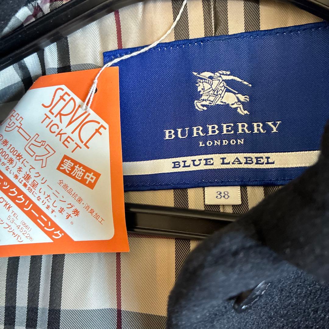 最終値下げBURBERRY BLUE LABEL チェスターコート 38ブラック