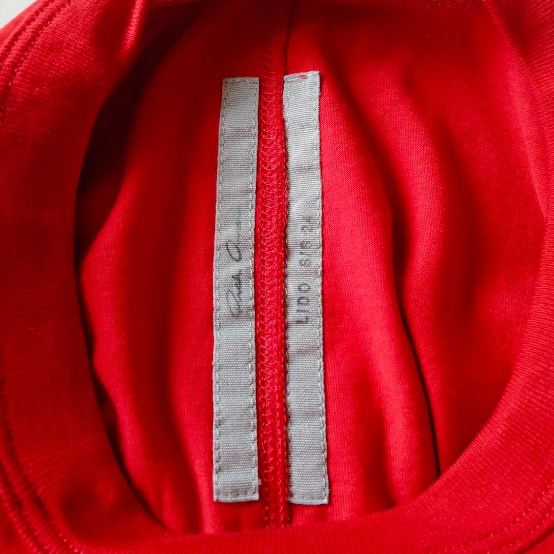 リックオウエンス【美品】Tシャツ　Ｌサイズ　RICK OWENS　赤