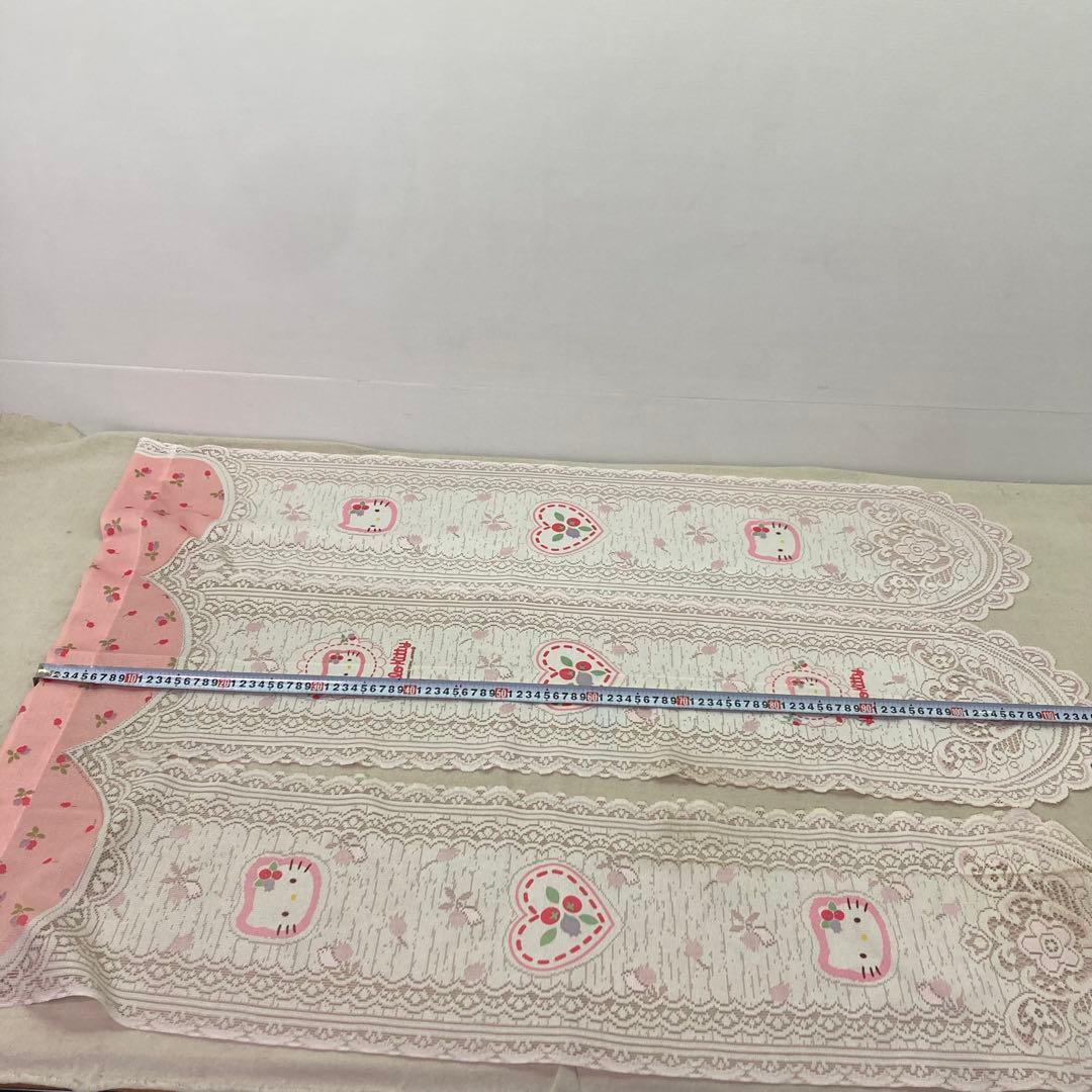 【希少★1999年製】ハローキティ　のれん　カフェカーテン　レース　サンリオ