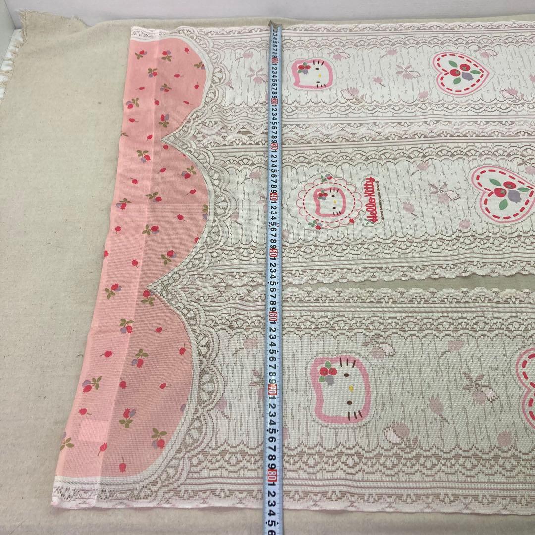 【希少★1999年製】ハローキティ　のれん　カフェカーテン　レース　サンリオ