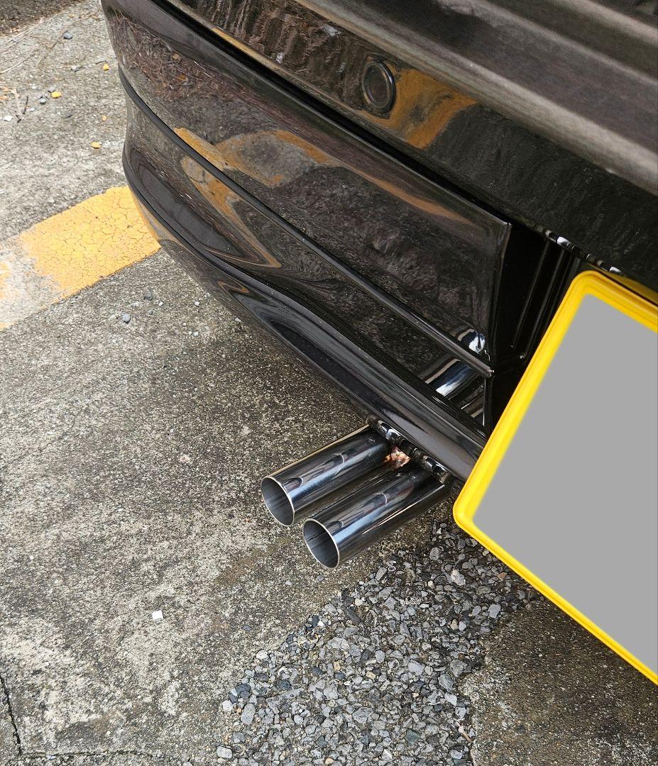 a軽自動車用オールステンレス　ネオクラシックデュアルマフラーカッター　下向き用