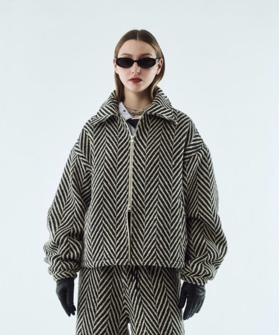 seyto サイズ1 / ツイードボリュームタックブルゾン