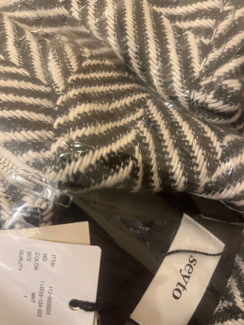 seyto サイズ1 / ツイードボリュームタックブルゾン