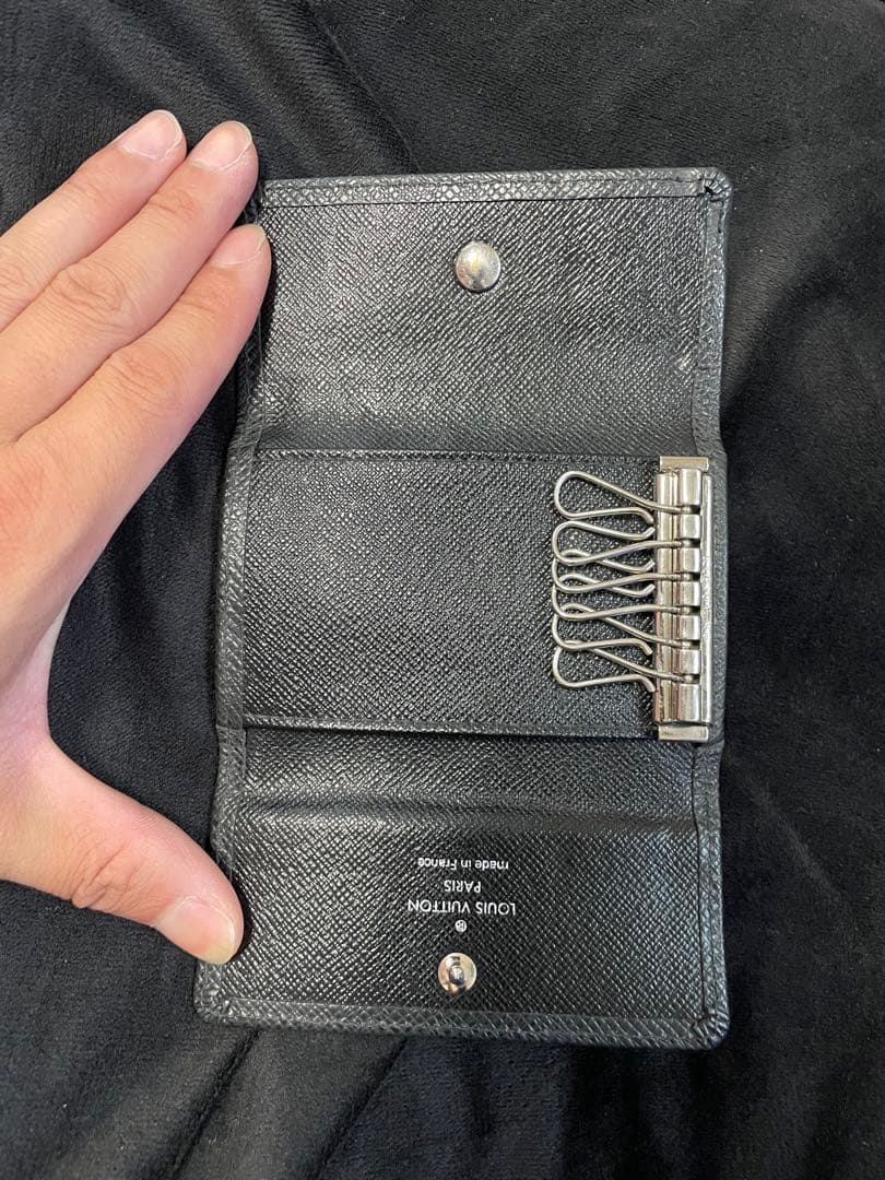 美品 LV ルイヴィトン キーケース 6連 タイガ 黒