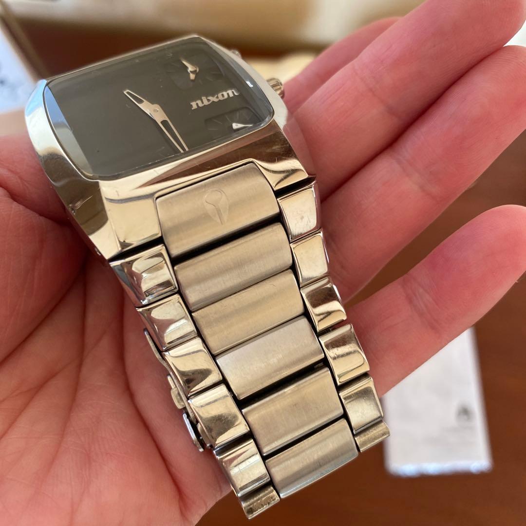 希少　Nixon バンクス　The Analog 腕時計 シルバー