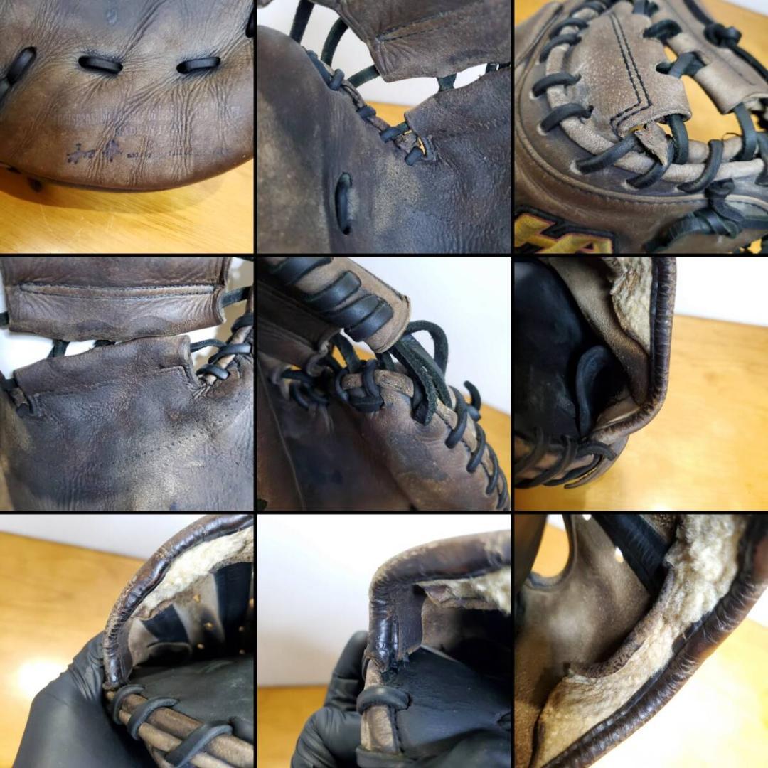 ハタケヤマ 真心Vシリーズ 日本製 和牛レザー キャッチャーミット 硬式グローブ