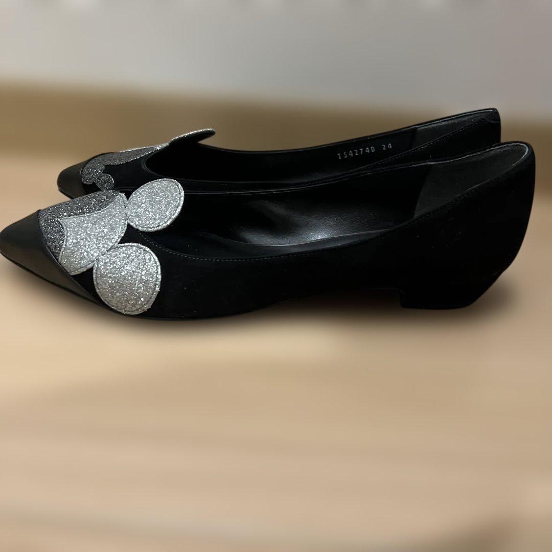 【新品未使用】DIANA Disney コラボ　ミッキー　パンプス　24センチ