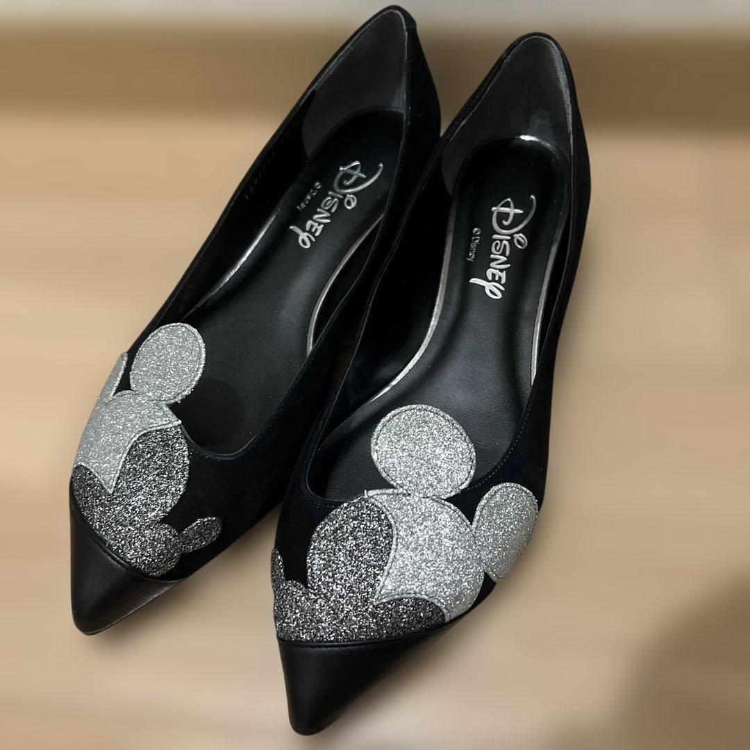 【新品未使用】DIANA Disney コラボ　ミッキー　パンプス　24センチ