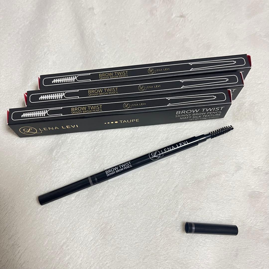 LENA LEVI BROW TWIST アイブロウペンシル TAUPE3本新品