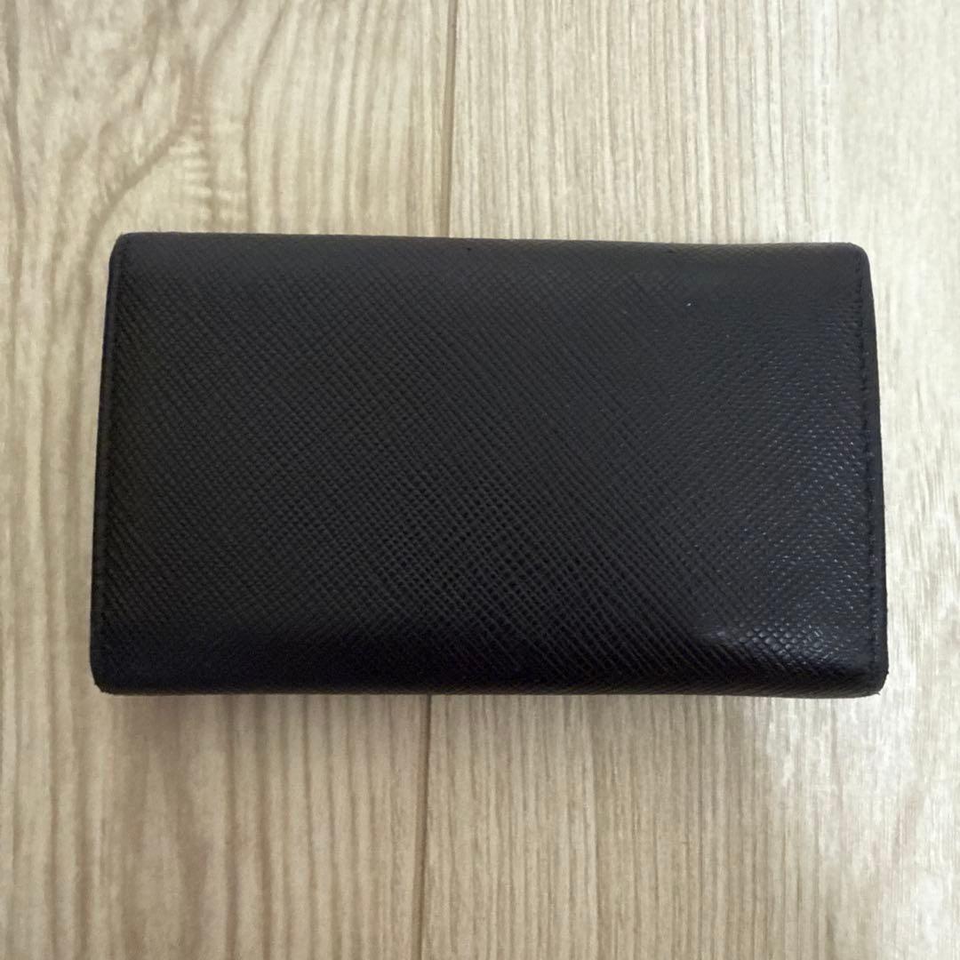 【超美品】プラダ ブラックレザーキーケース