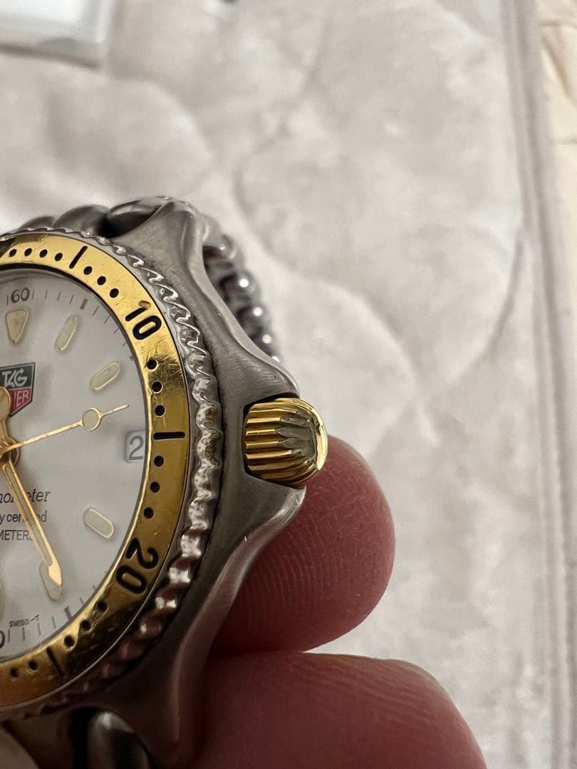 【実働】TAG Heuer セルシリーズ メンズ腕時計 自動巻 ホワイト文字盤