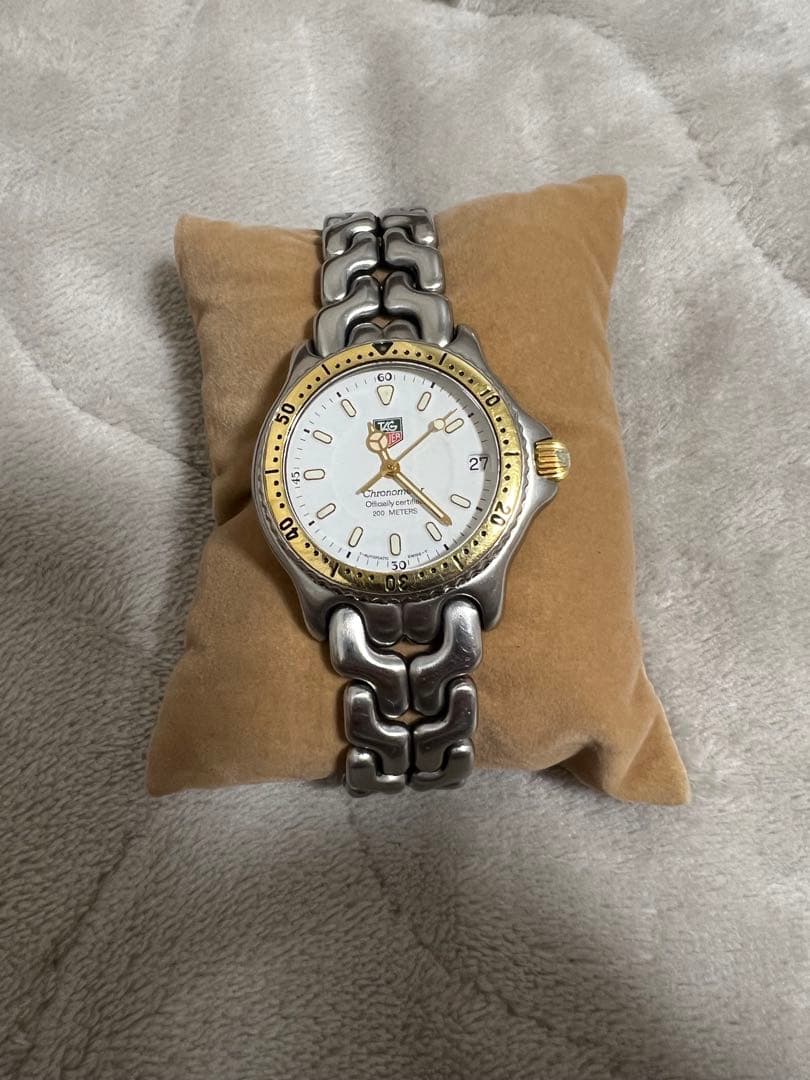 【実働】TAG Heuer セルシリーズ メンズ腕時計 自動巻 ホワイト文字盤