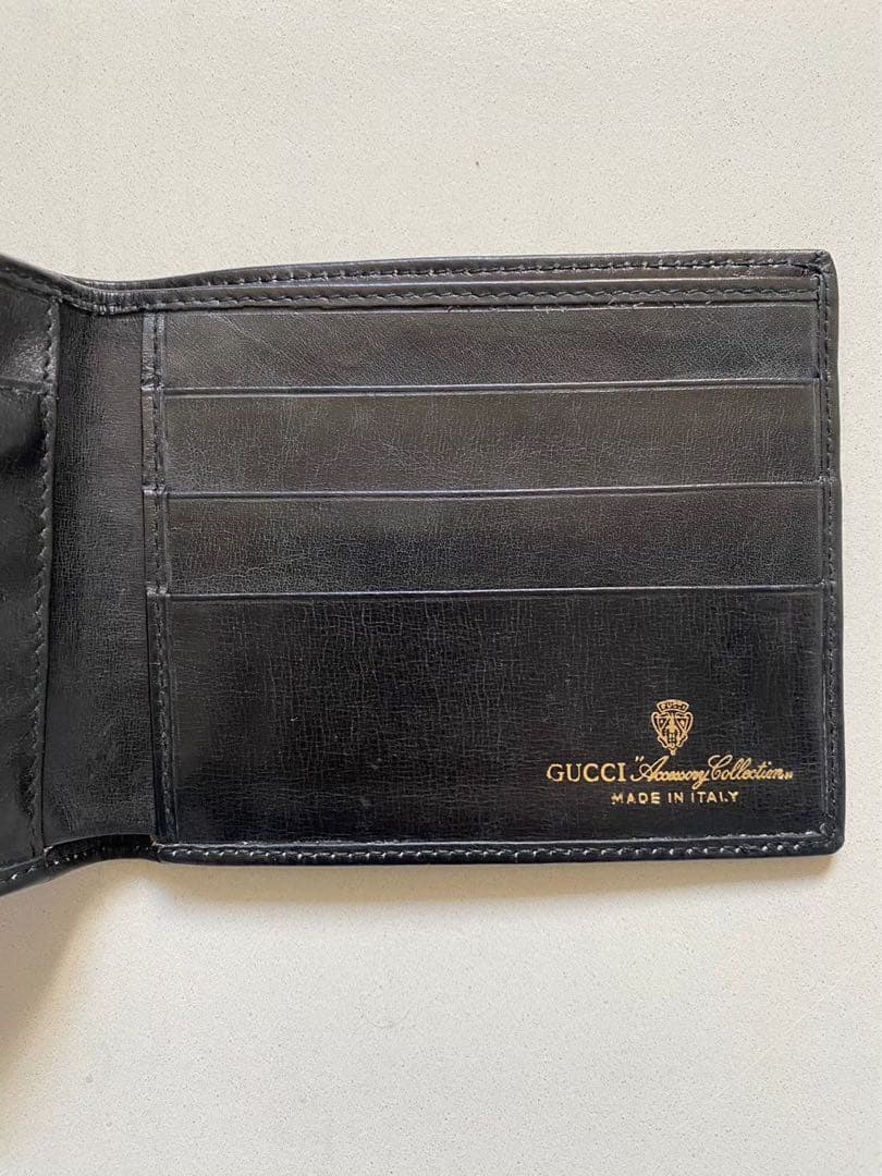 Gucci◆グッチ◆Old Gucci シェリーライン　二つ折り財布