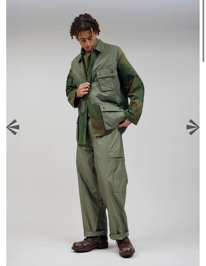 【ナイジェル・ケーボン】M-43モディファイパンツ - ライトモールスキン