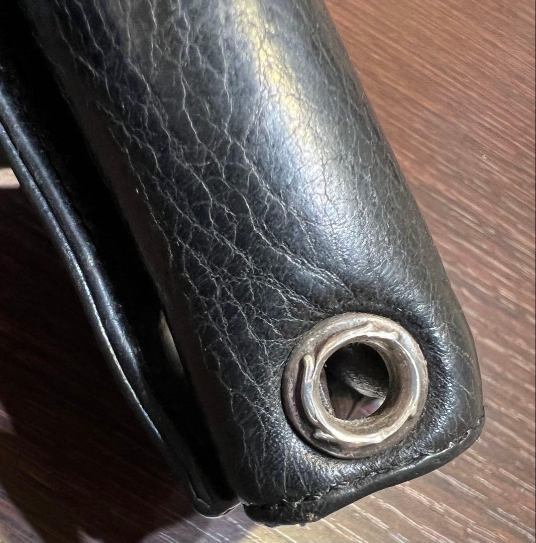 クロムハーツ３フォールドクロスボタンウォレット