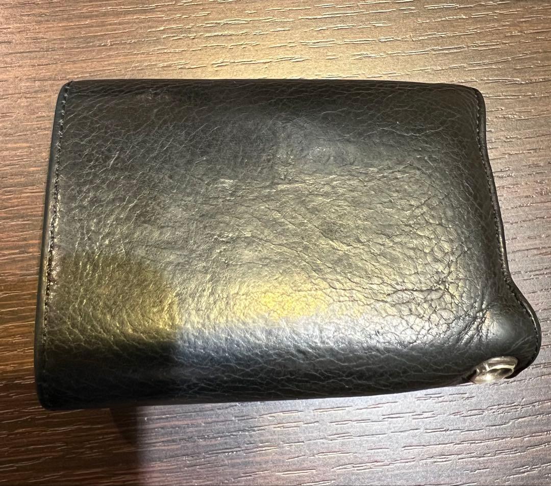 クロムハーツ３フォールドクロスボタンウォレット