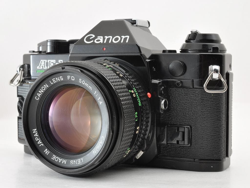 キヤノン AE-1 PROGRAM ブラック NFD 50mm f1.4 動確済
