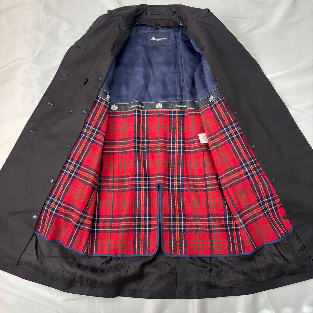◎専用　アクアスキュータム トレンチ ライナー ロング カシミヤ チェック