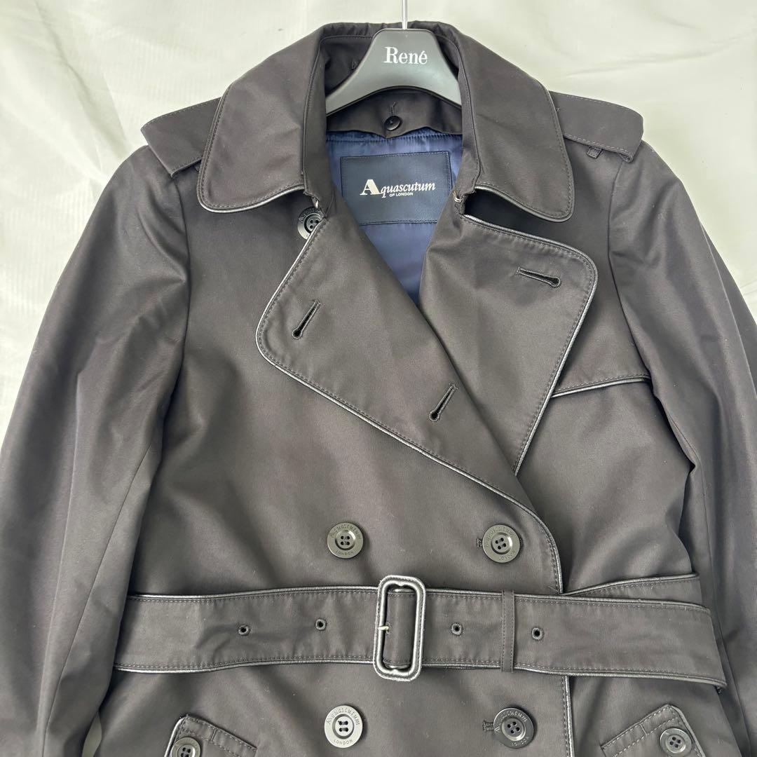 ◎専用　アクアスキュータム トレンチ ライナー ロング カシミヤ チェック