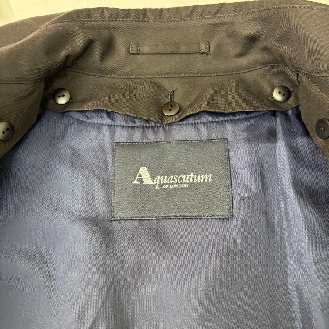 ◎専用　アクアスキュータム トレンチ ライナー ロング カシミヤ チェック