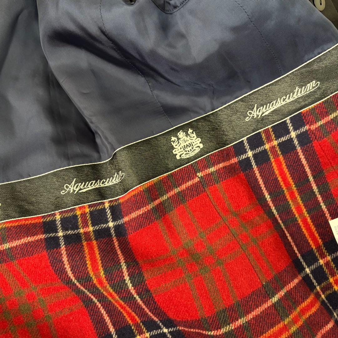 ◎専用　アクアスキュータム トレンチ ライナー ロング カシミヤ チェック