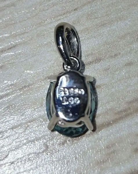 PT950 ブルージルコン1ct ペンダントヘット