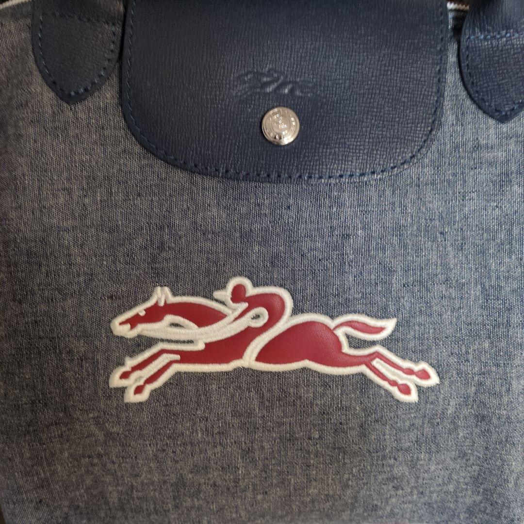 お値下げ☆LONGCHAMPプリアージュSオンザロードマリンデニム 2way