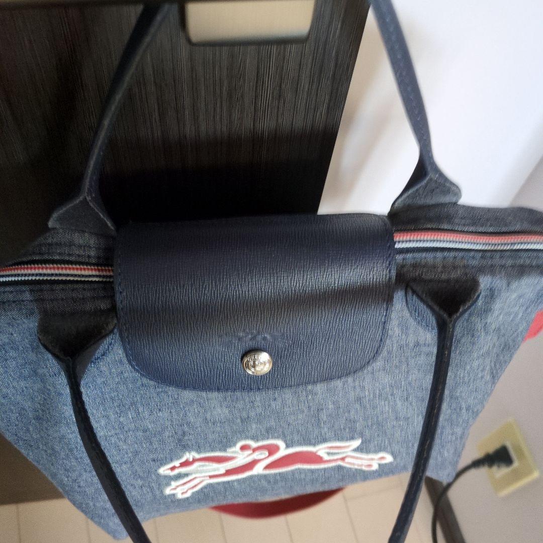 お値下げ☆LONGCHAMPプリアージュSオンザロードマリンデニム 2way