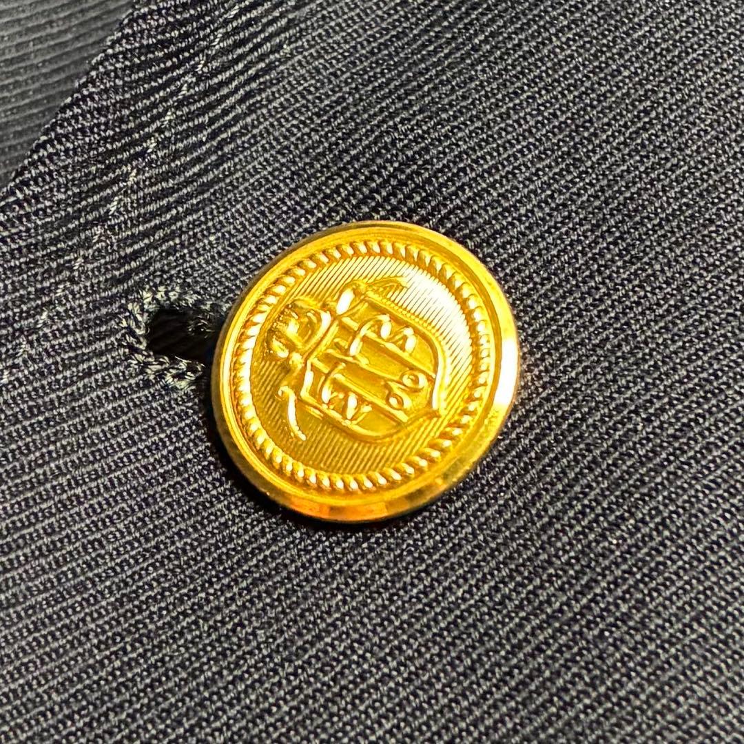 【極美品】ジェイプレス/3B紺ブレザー/ジャケット/ウールポリエステル/金ボタン