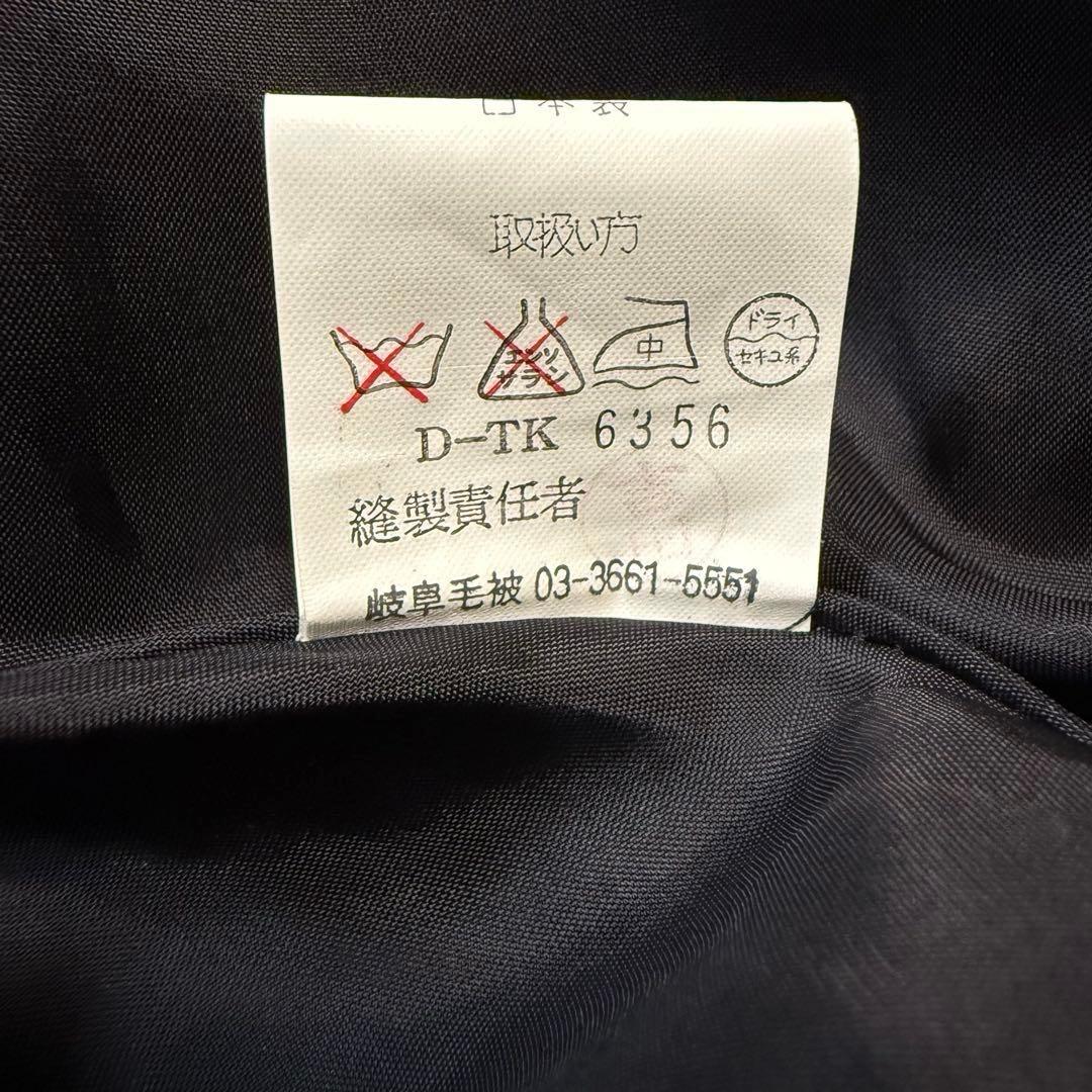 高級カシミヤ イタリア ブラック ファー ポンチョ ケープコート ウール 日本製