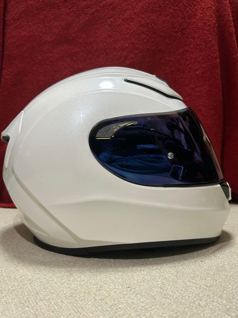 【ブルーミラーシールド付き】OGK KABUTO SHUMA Lサイズ　ホワイト