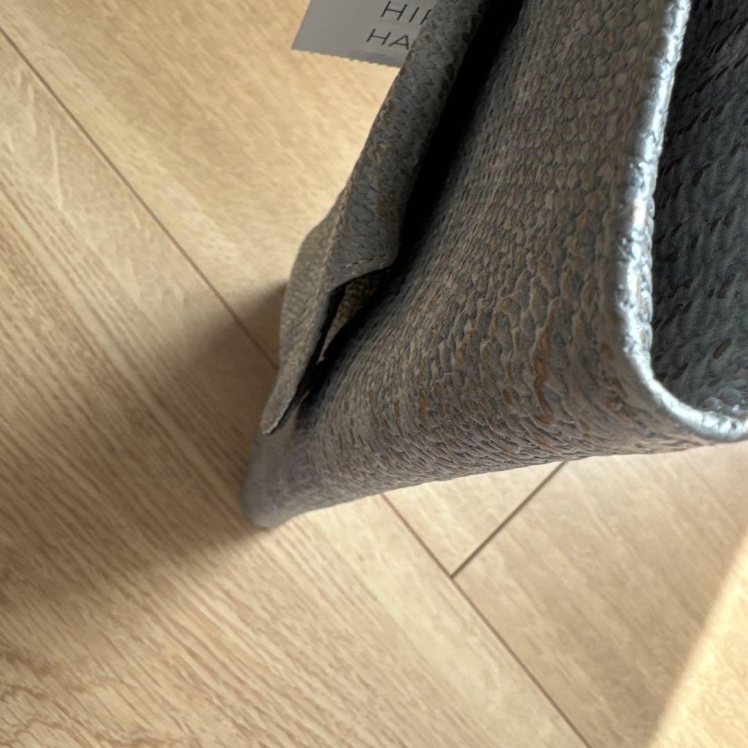 ［新品・未使用]HIROKO HAYASHI日本製ダマスコ長財布( L)シルバー