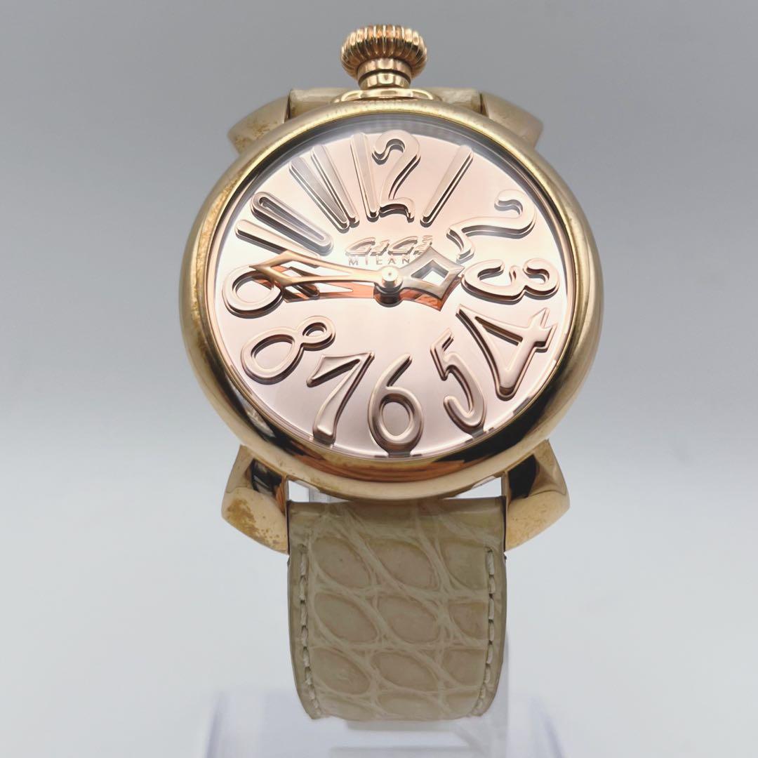 GaGa MILANO Manuale 40mm gold 付属品 希少色